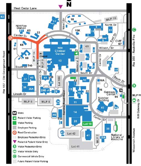 NIH Campus Map